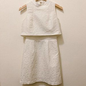 White Embroidered Mod style dress